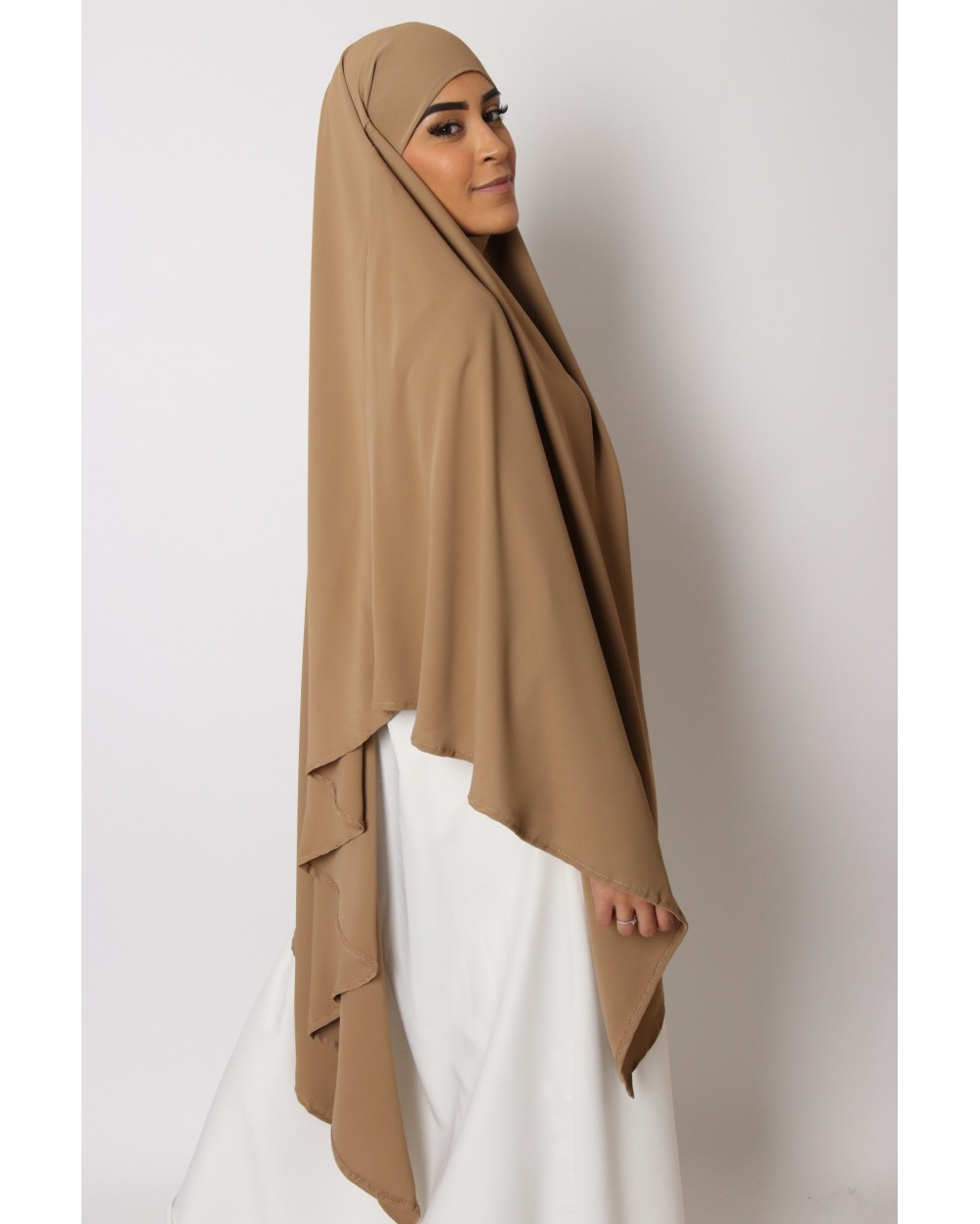 Khimar long pointe soie médine