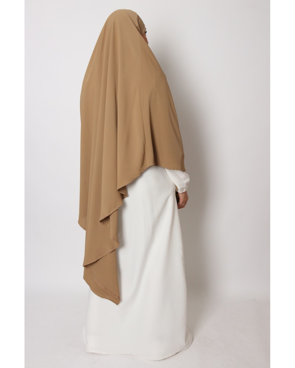 Khimar long pointe soie médine