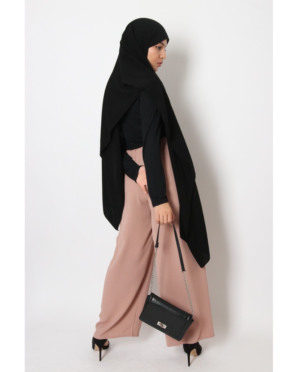 Pantalon en jazz avec ceinture