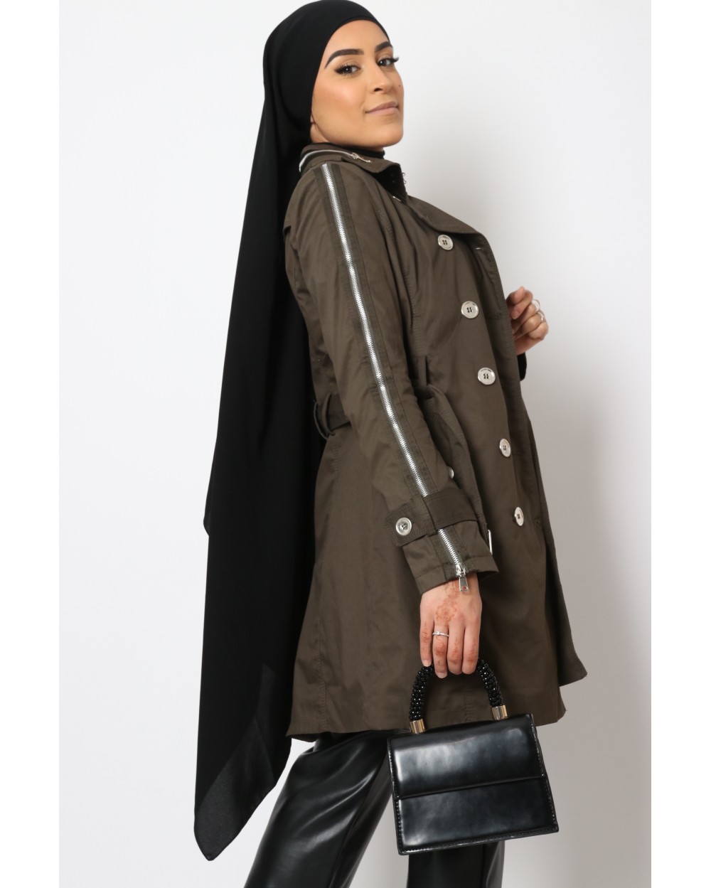 Trench femme kaki Amanda
