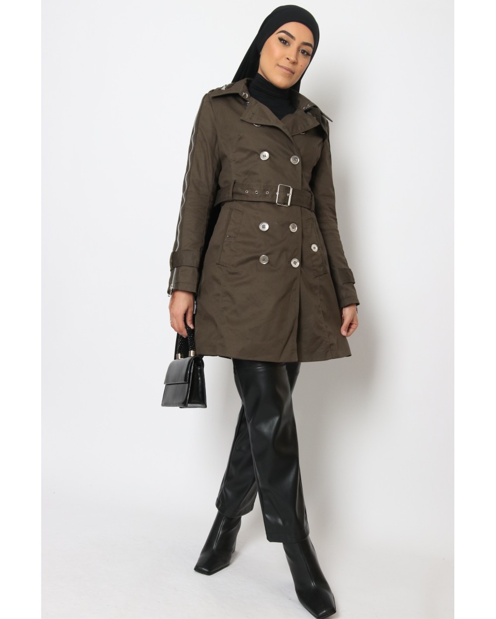 Trench femme kaki Amanda