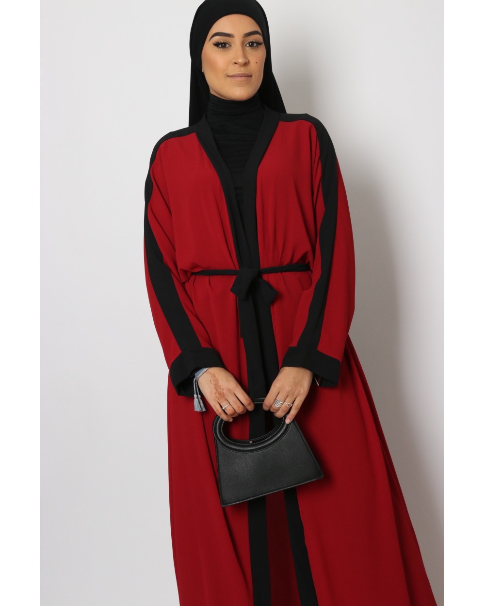 Kimono two-tone in crepe