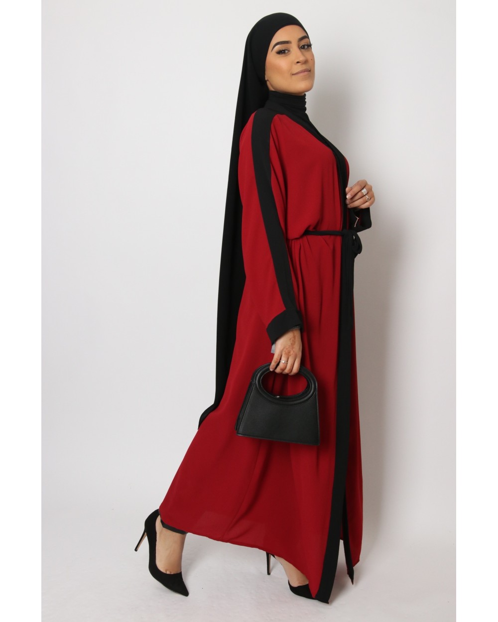 Kimono crêpe bicolore