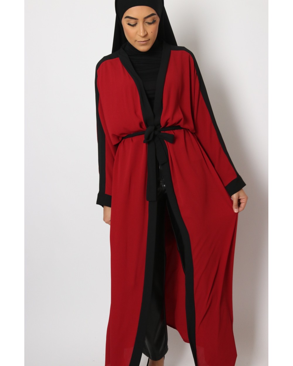 Kimono crêpe bicolore