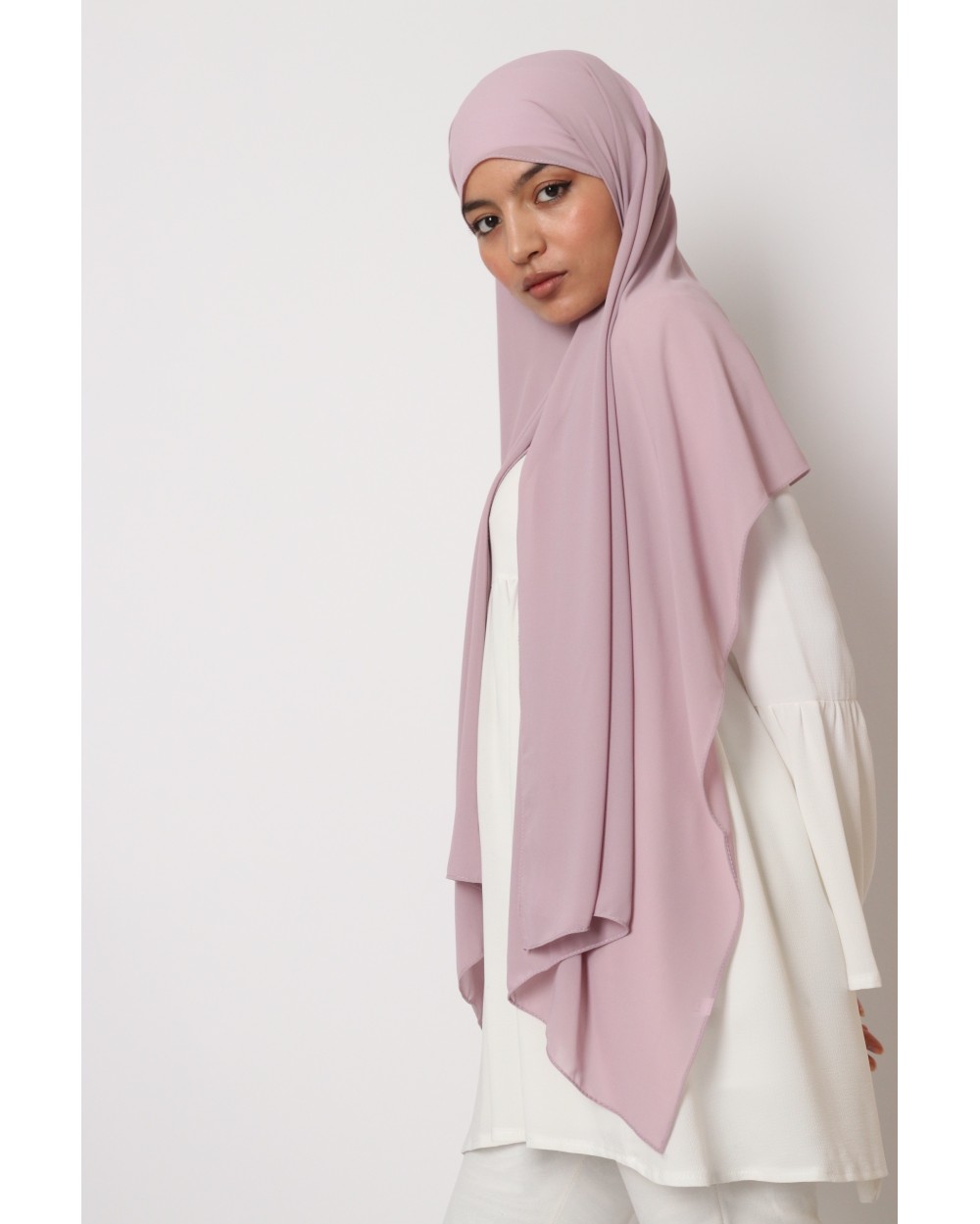 Hijab mousseline rectangle Nissa 175