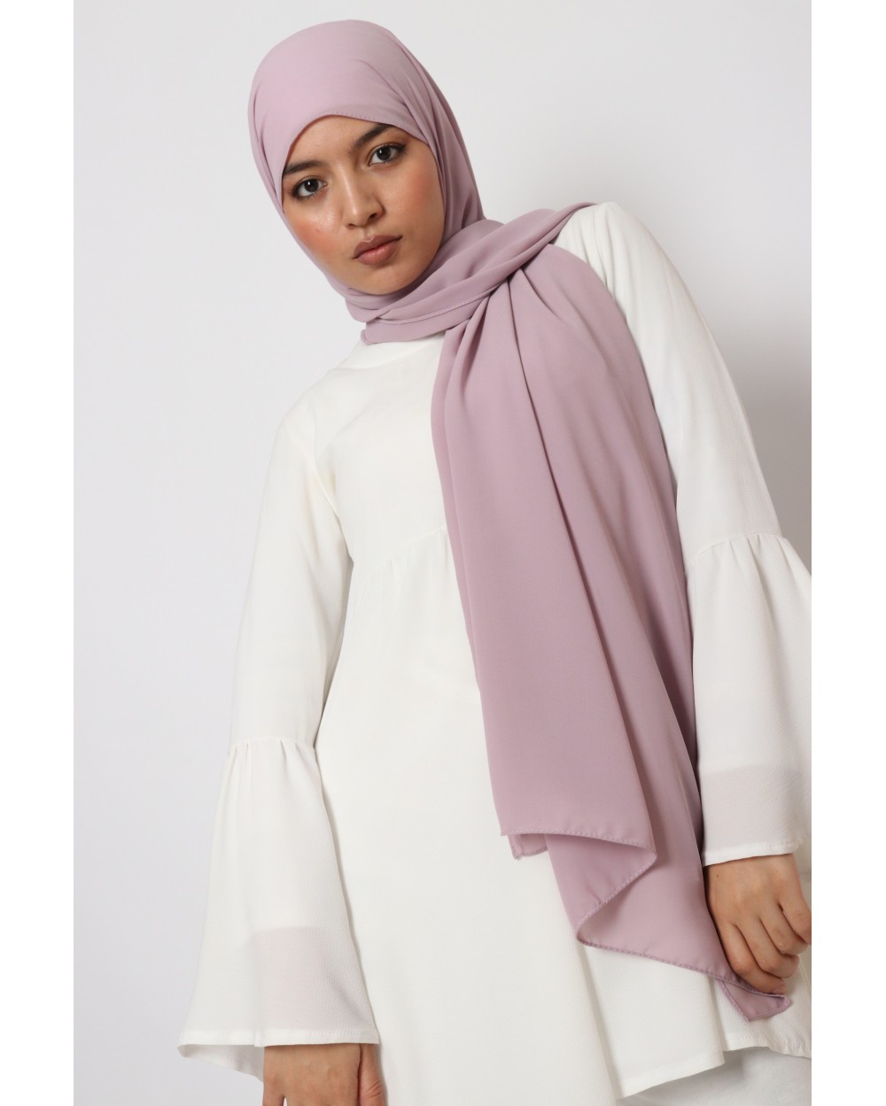 Hijab mousseline rectangle Nissa 175