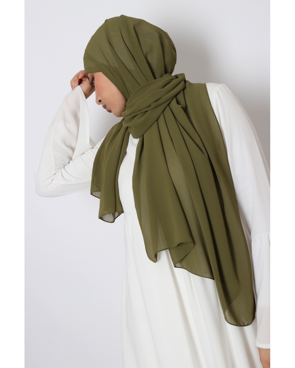 Hijab mousseline rectangle Nissa 175