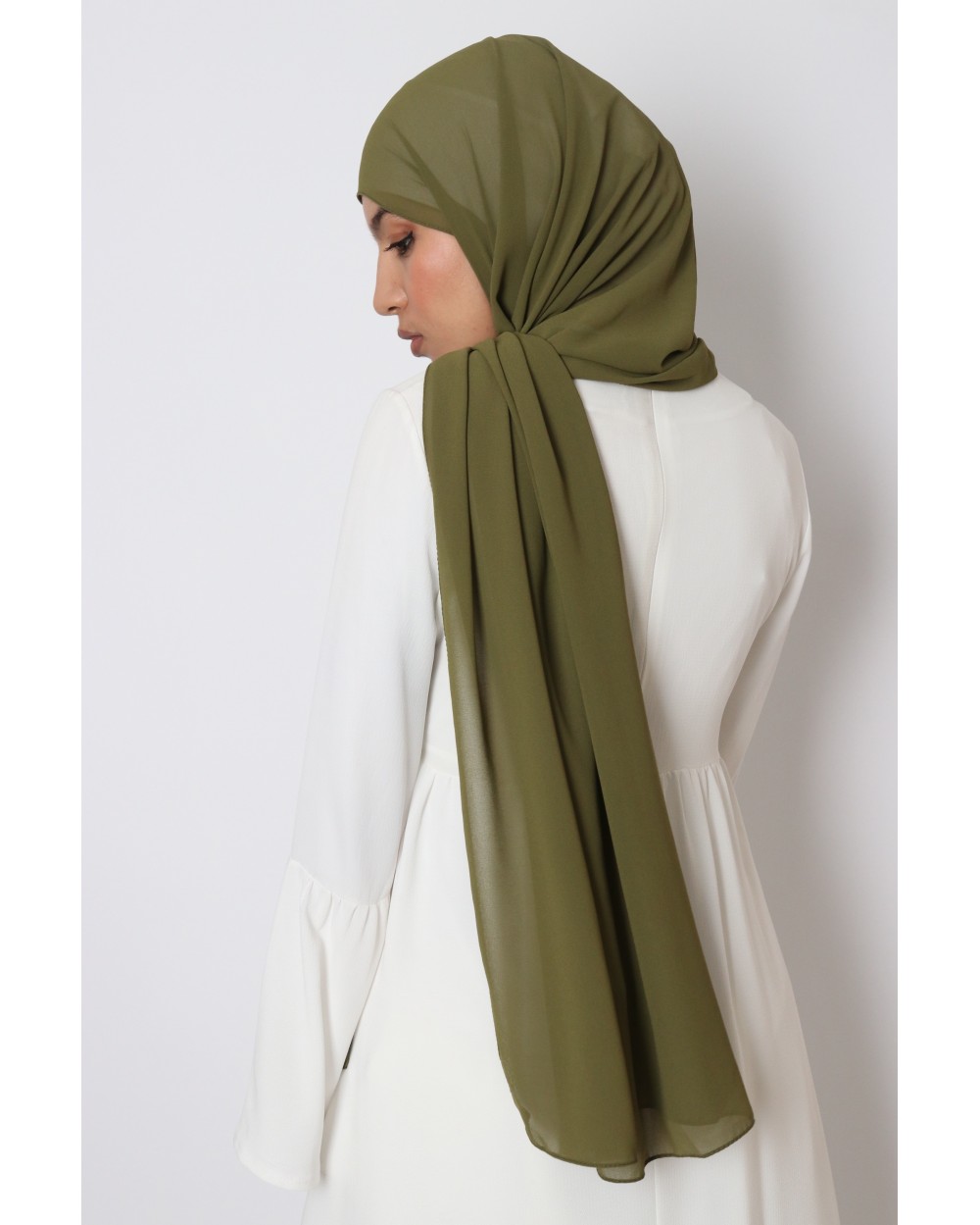 Hijab mousseline rectangle Nissa 175