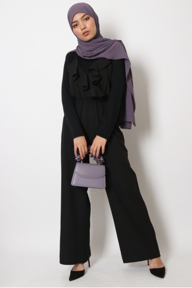 Sleeveless Wide Pants Suit