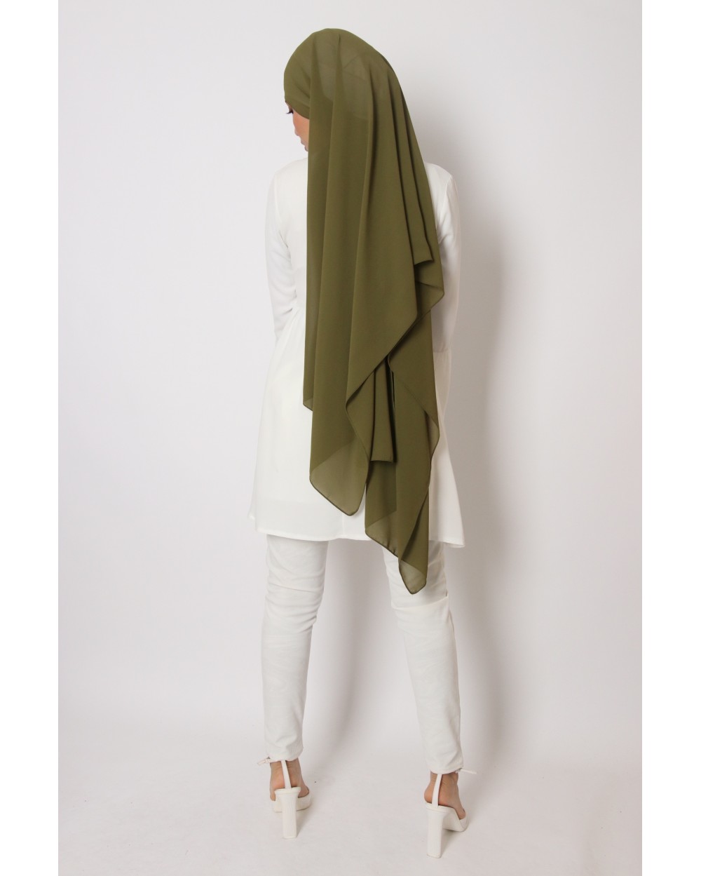 Hijab mousseline rectangle Nissa 175