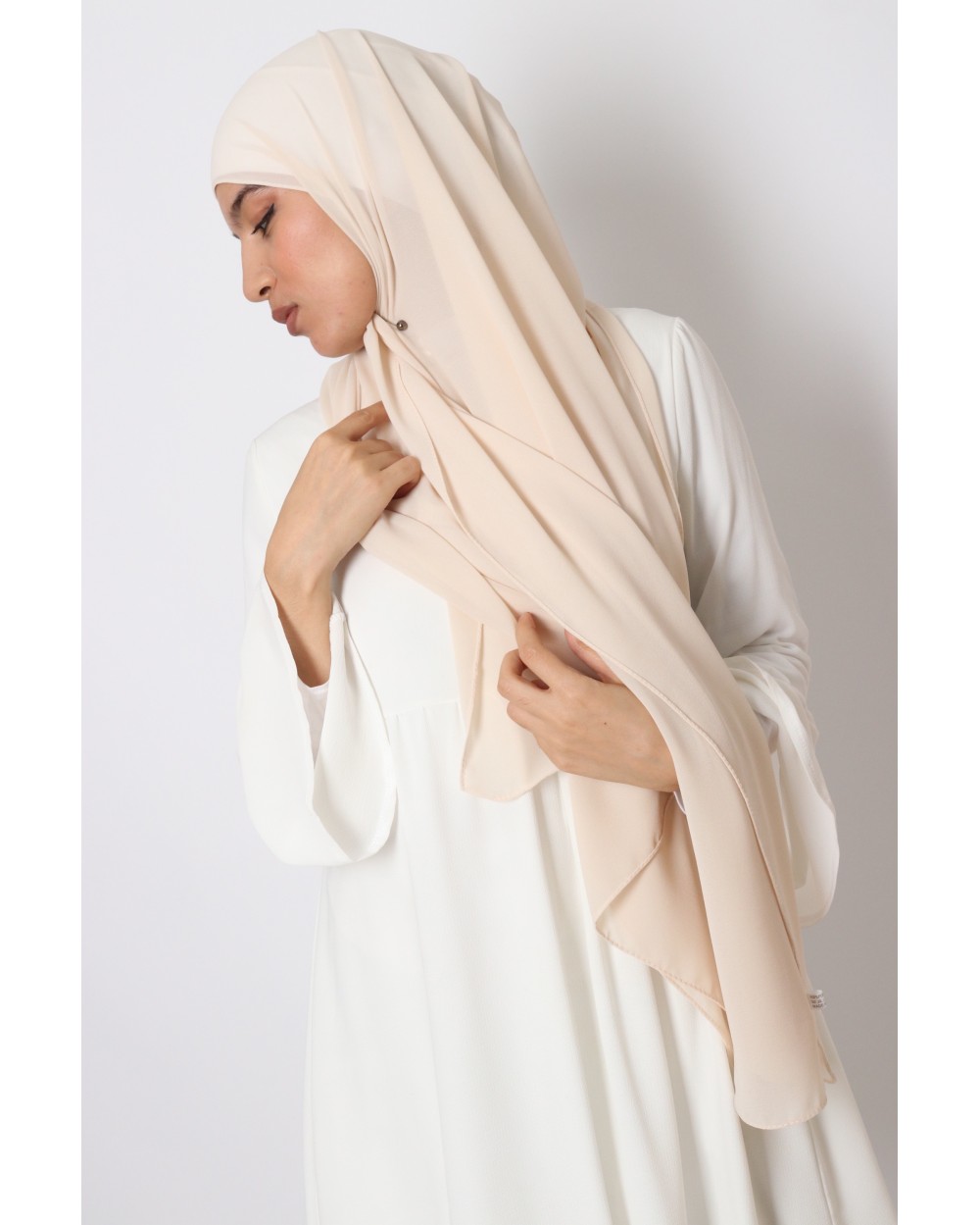 Hijab mousseline rectangle Nissa 175