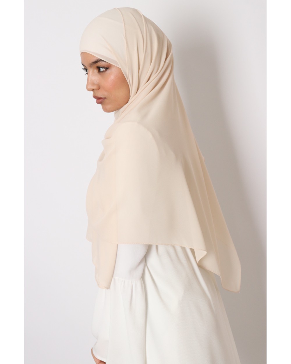 Hijab mousseline rectangle Nissa 175