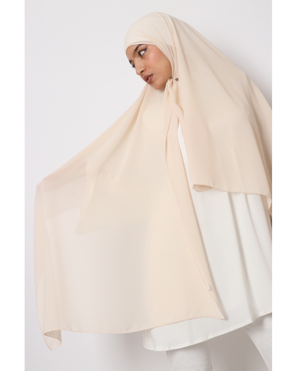 Hijab mousseline rectangle Nissa 175