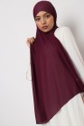 Hijab mousseline rectangle Nissa 175