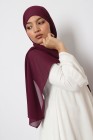 Hijab mousseline rectangle Nissa 175