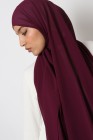 Hijab mousseline rectangle Nissa 175