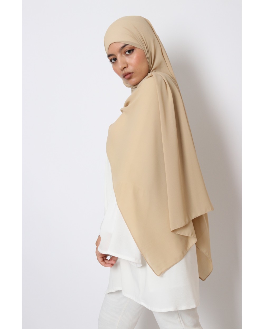 Hijab mousseline rectangle Nissa 175