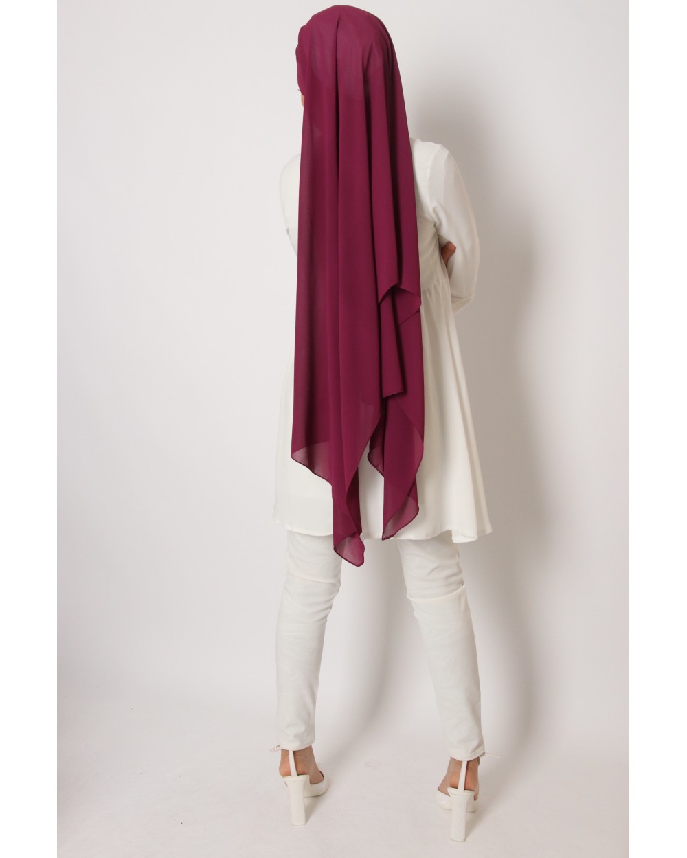 Hijab mousseline rectangle Nissa 175