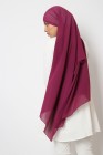 Hijab mousseline rectangle Nissa 175