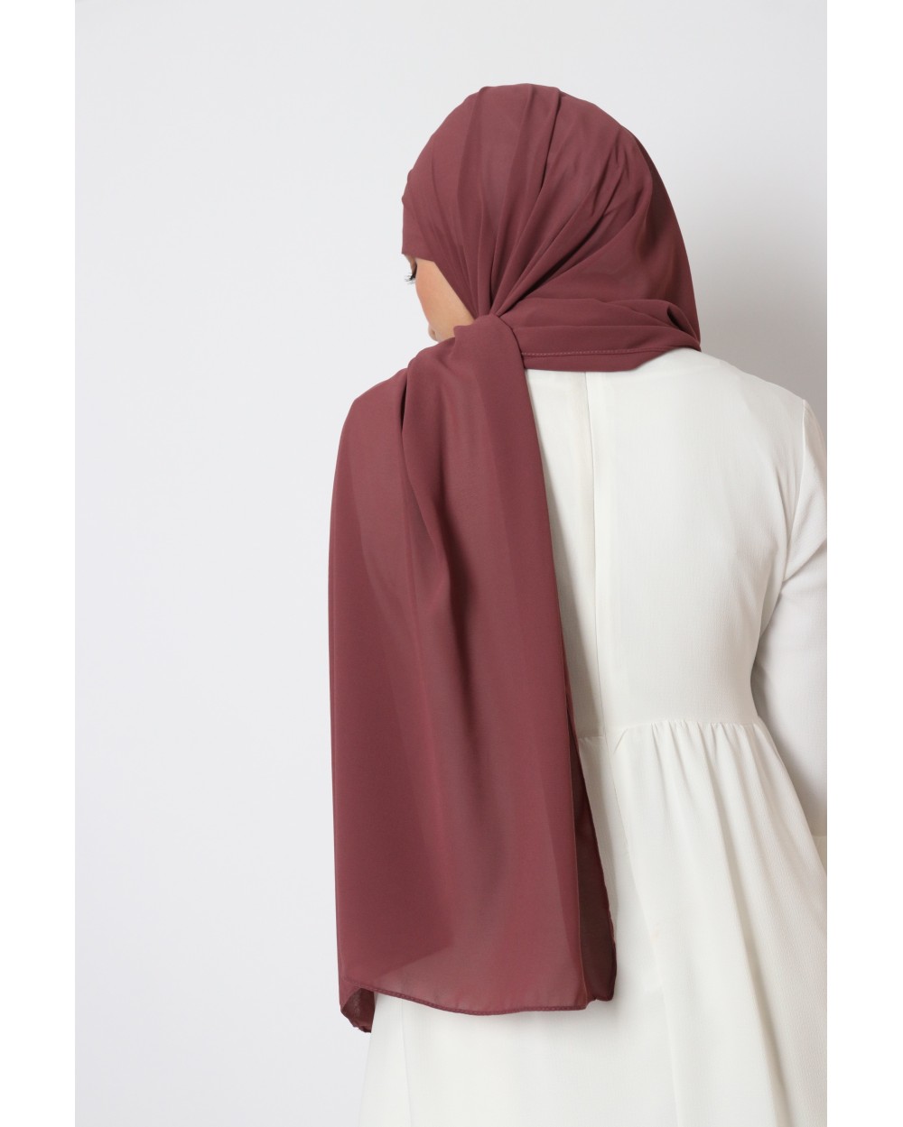 Hijab mousseline rectangle Nissa 175