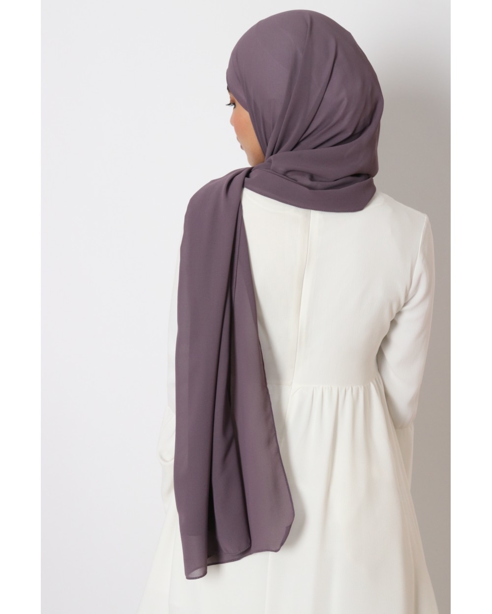 Hijab mousseline rectangle Nissa 175