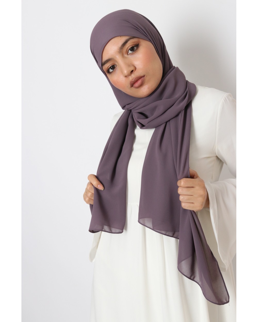 Hijab mousseline rectangle Nissa 175