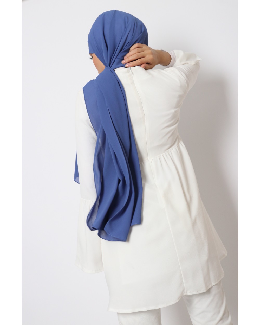 Hijab mousseline rectangle Nissa 175