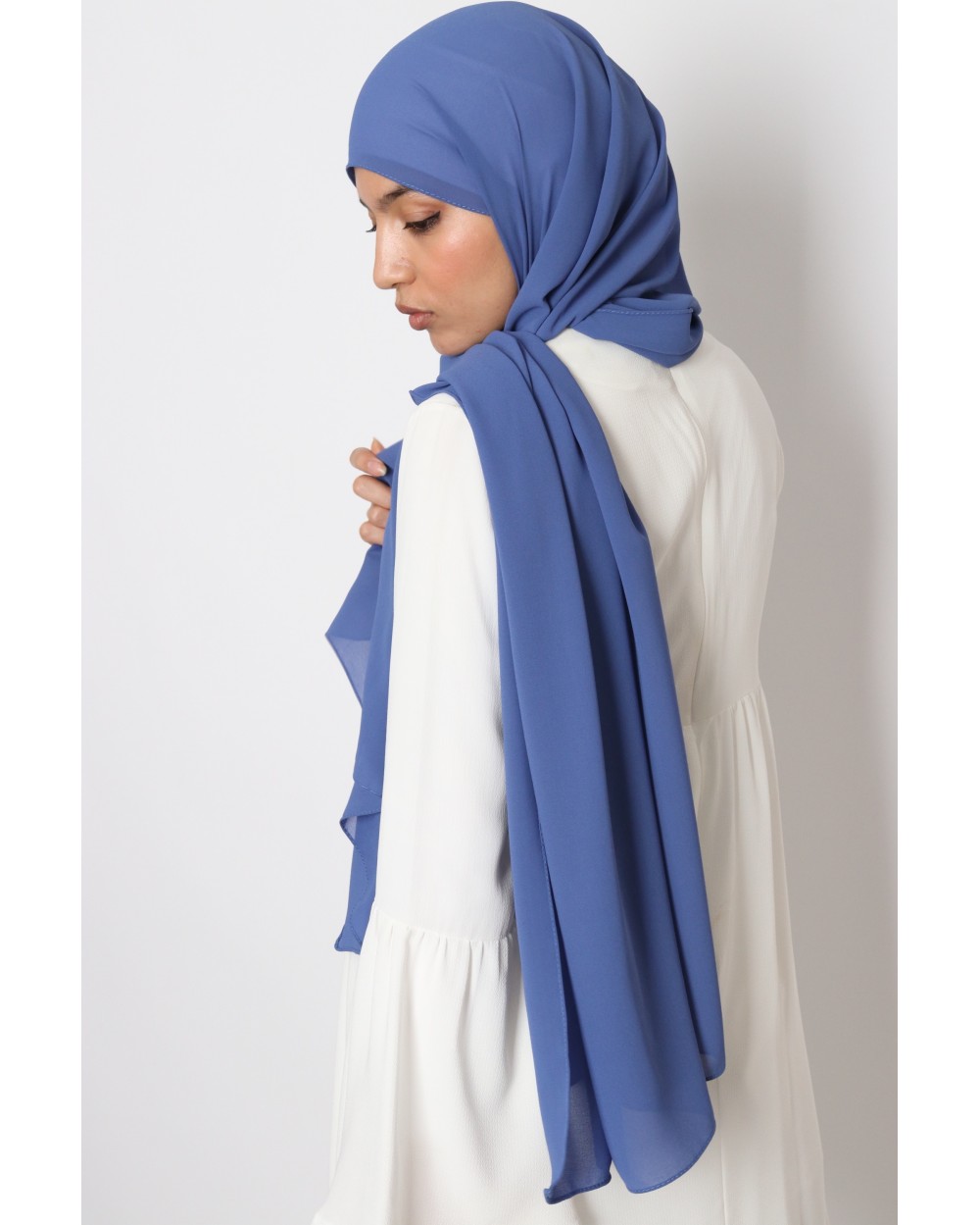 Hijab mousseline rectangle Nissa 175