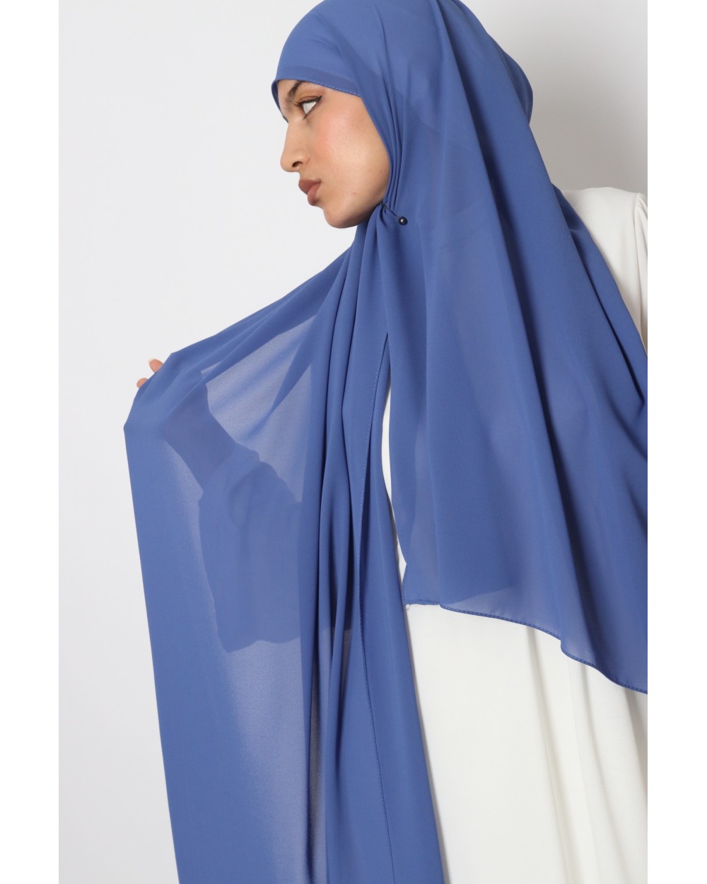 Hijab mousseline rectangle Nissa 175