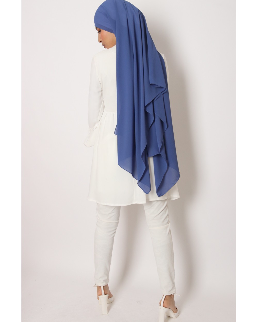 Hijab mousseline rectangle Nissa 175