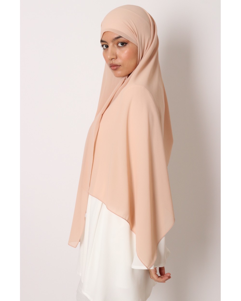 Hijab mousseline rectangle Nissa 175