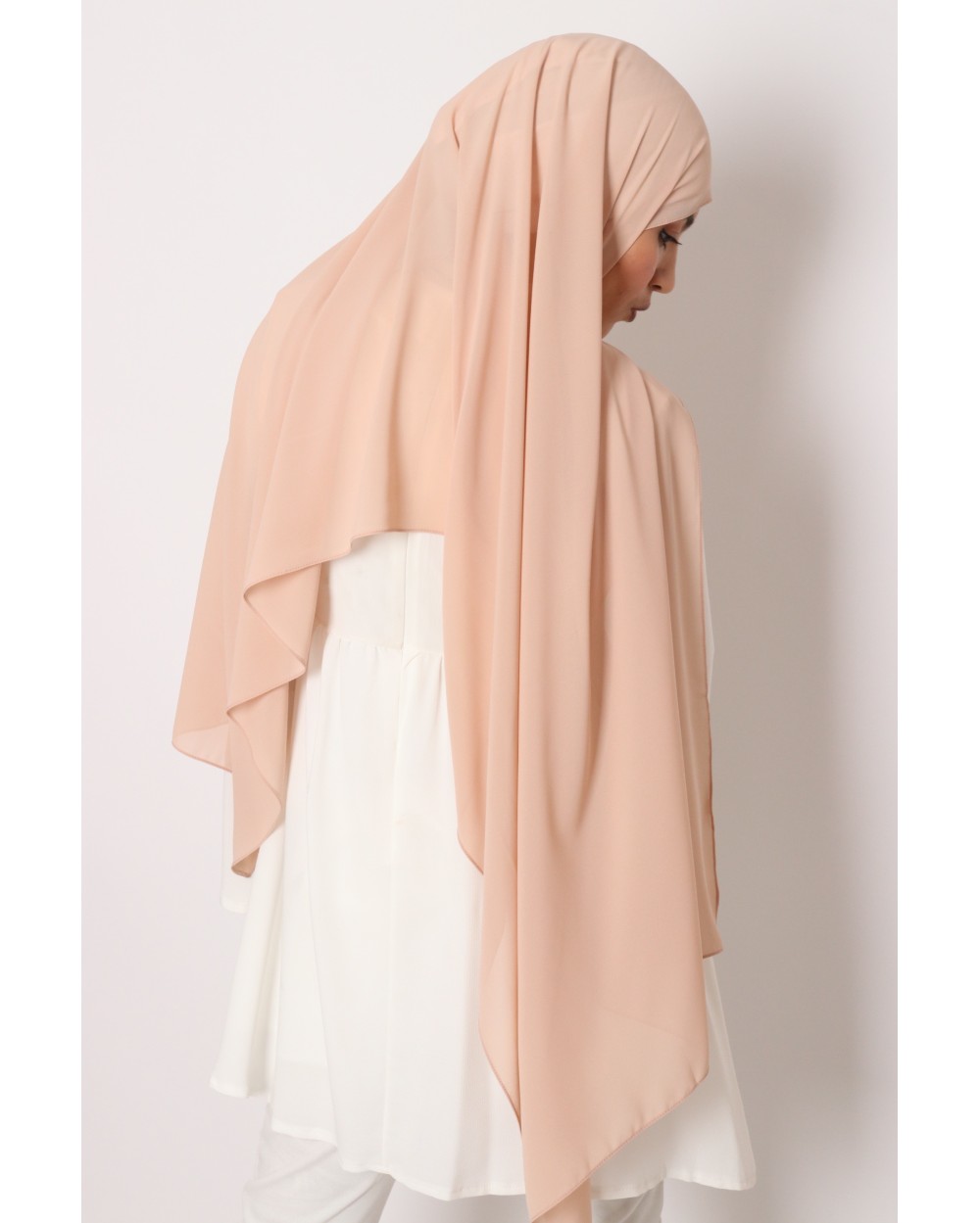 Hijab mousseline rectangle Nissa 175
