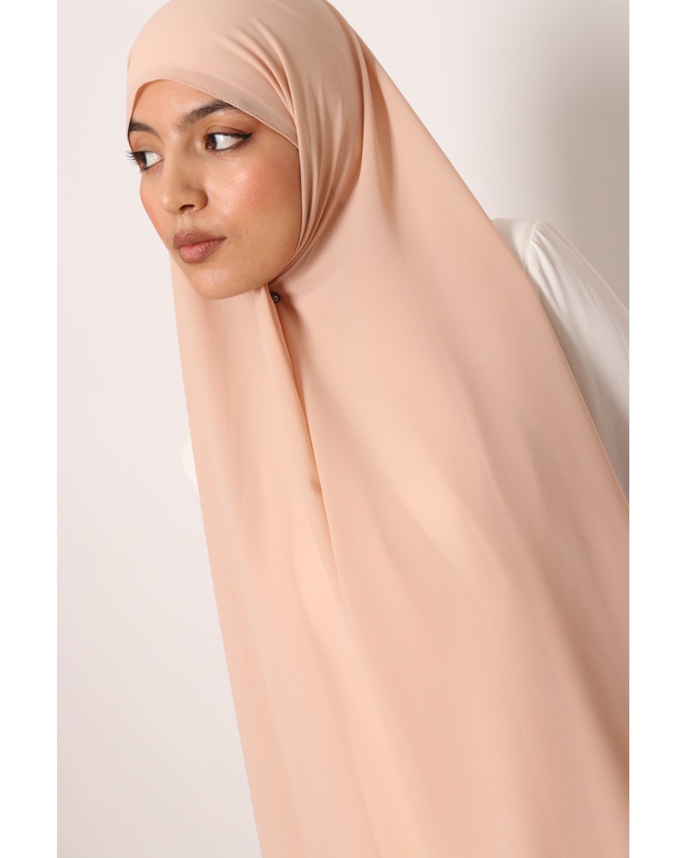 Hijab mousseline rectangle Nissa 175