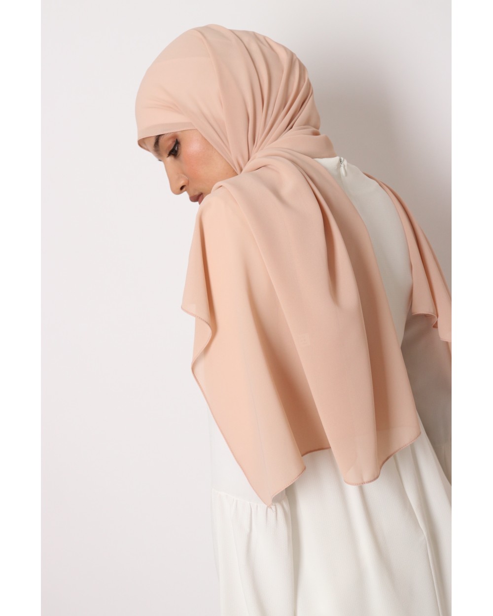 Hijab mousseline rectangle Nissa 175