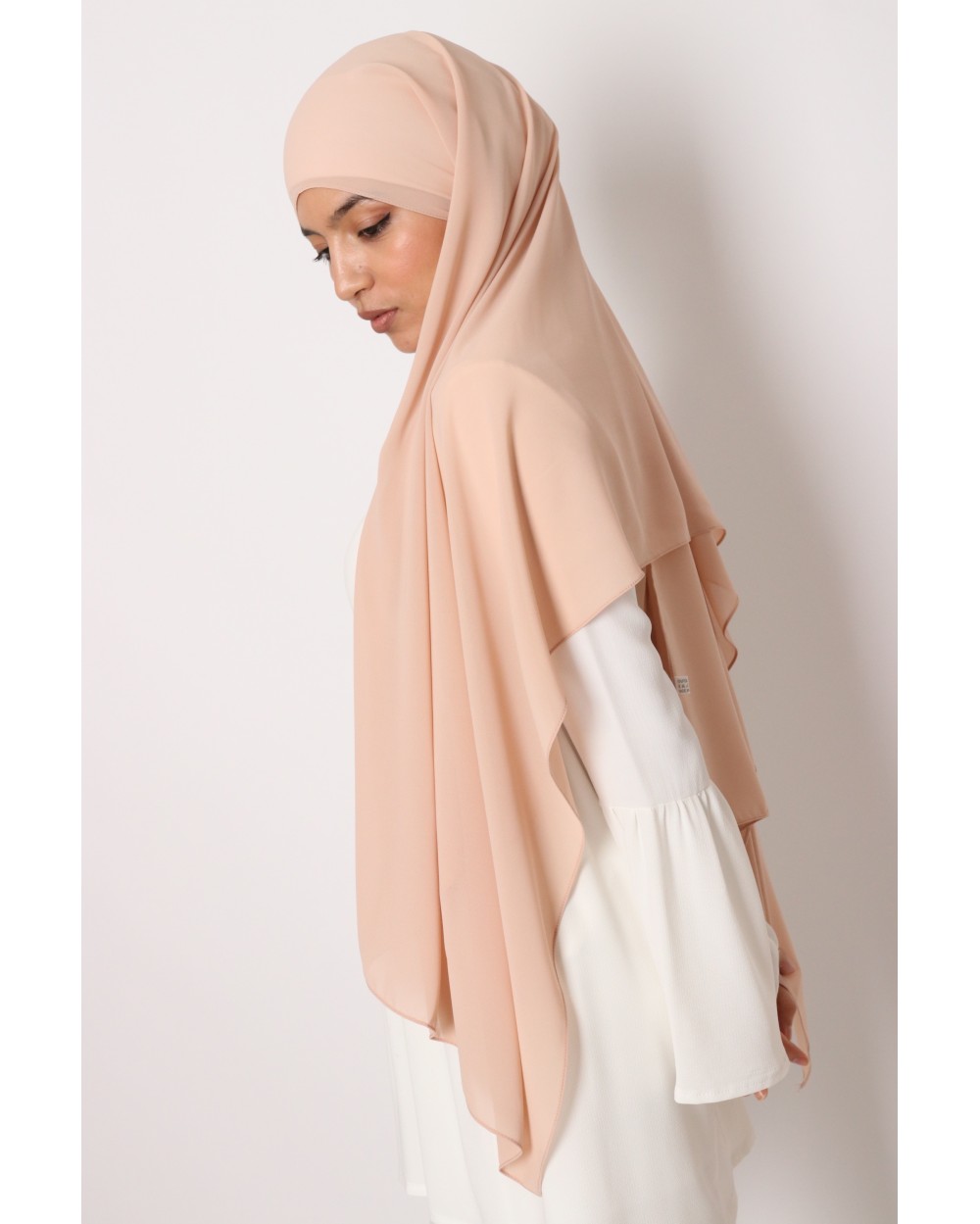 Hijab mousseline rectangle Nissa 175