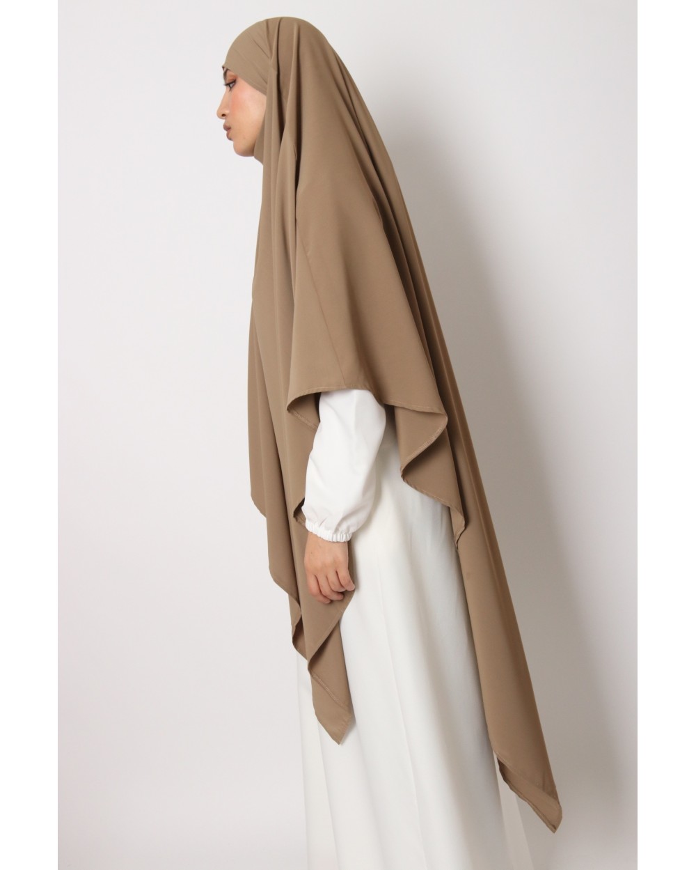 Khimar long soie de médine