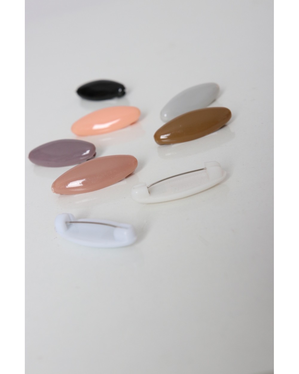 Set of 8 Sand scarf pins