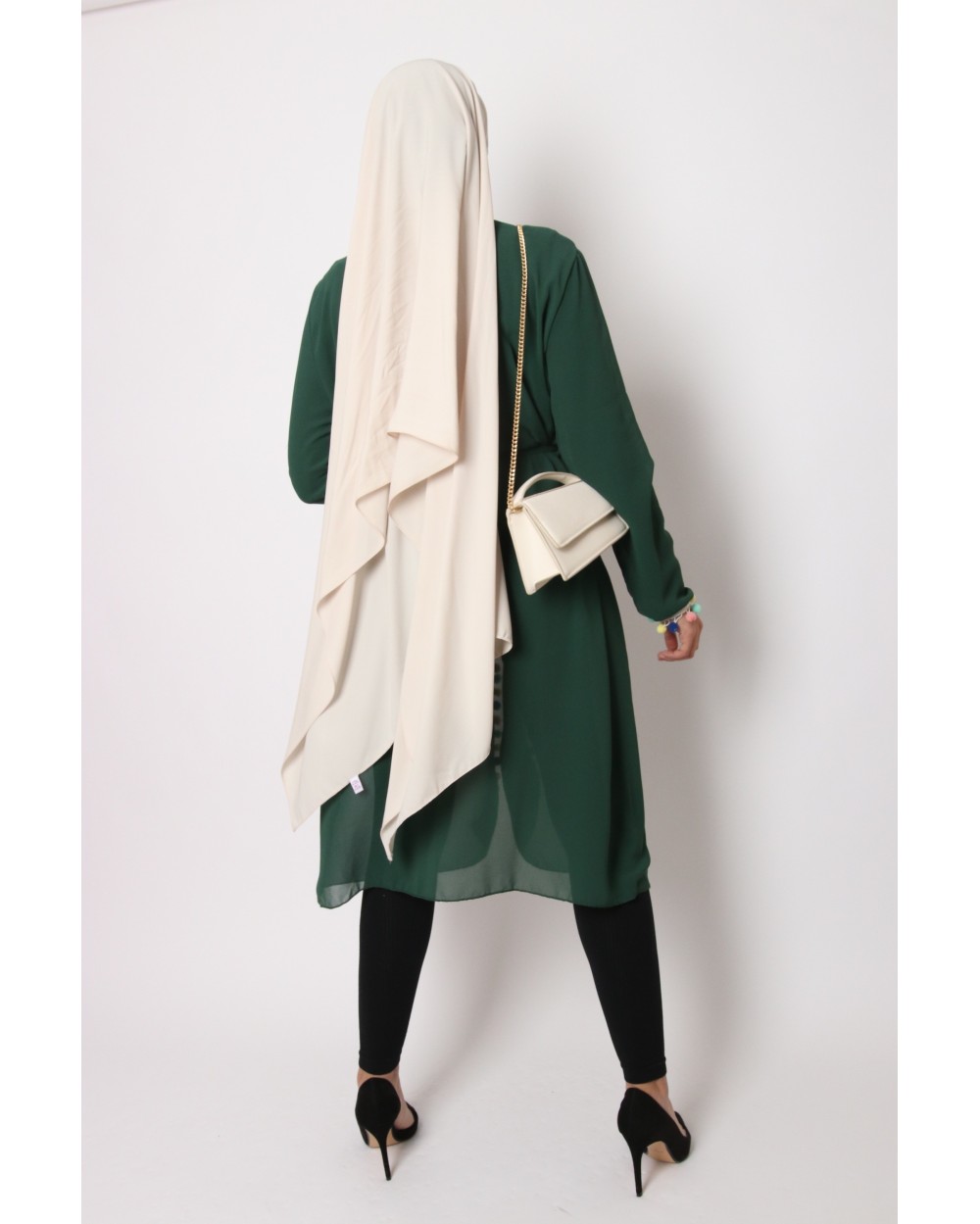 Kimono avec pompom multicolores