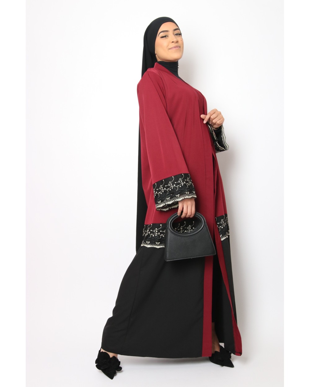 Shiraze Kimono with lace