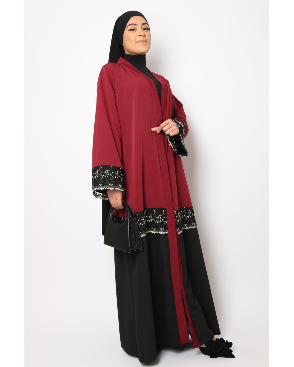 Shiraze Kimono with lace