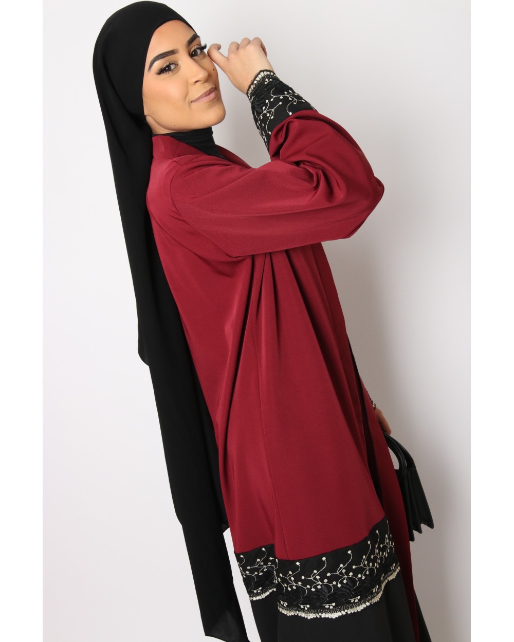 Shiraze Kimono with lace