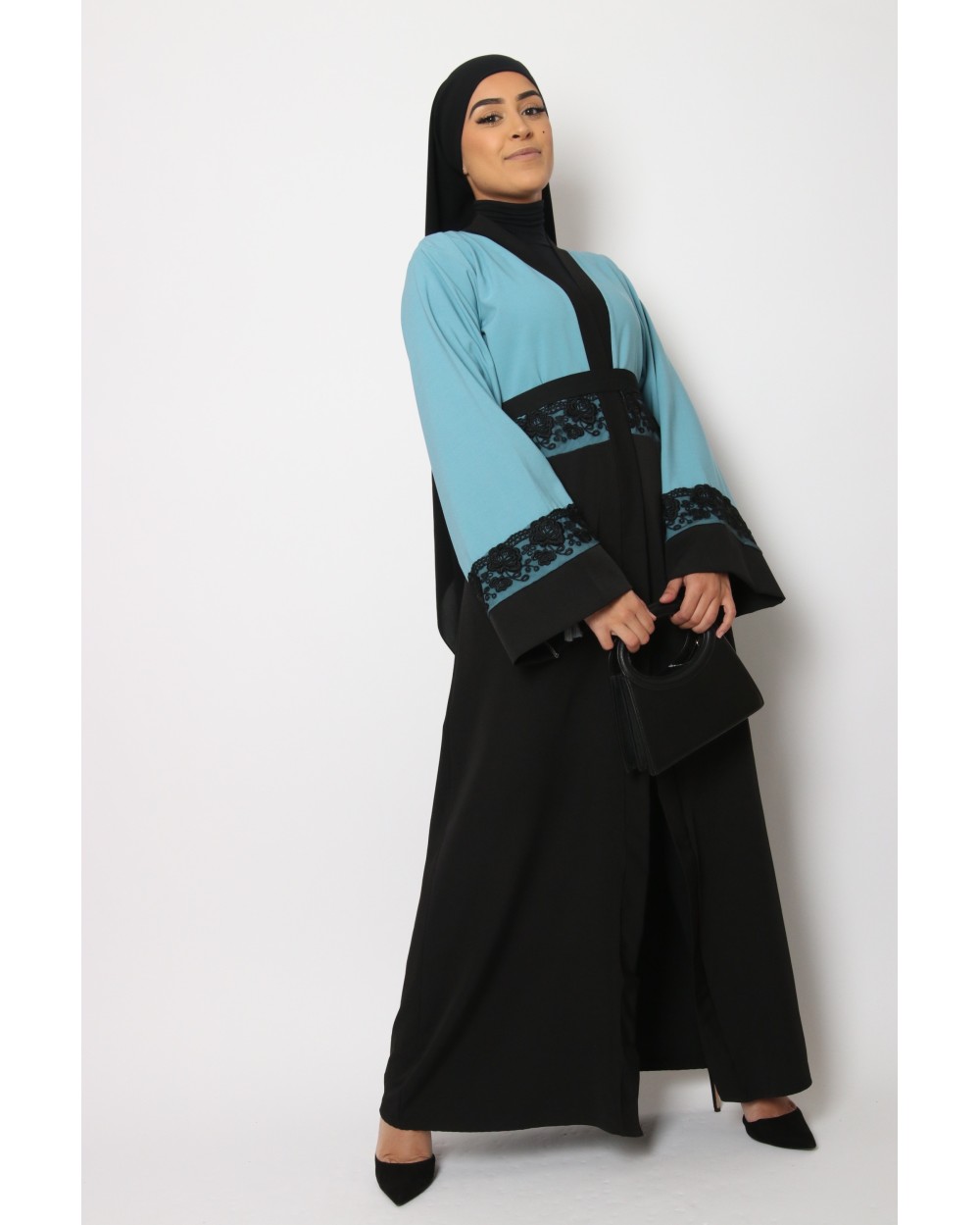 Mulan Black Lace Kimono