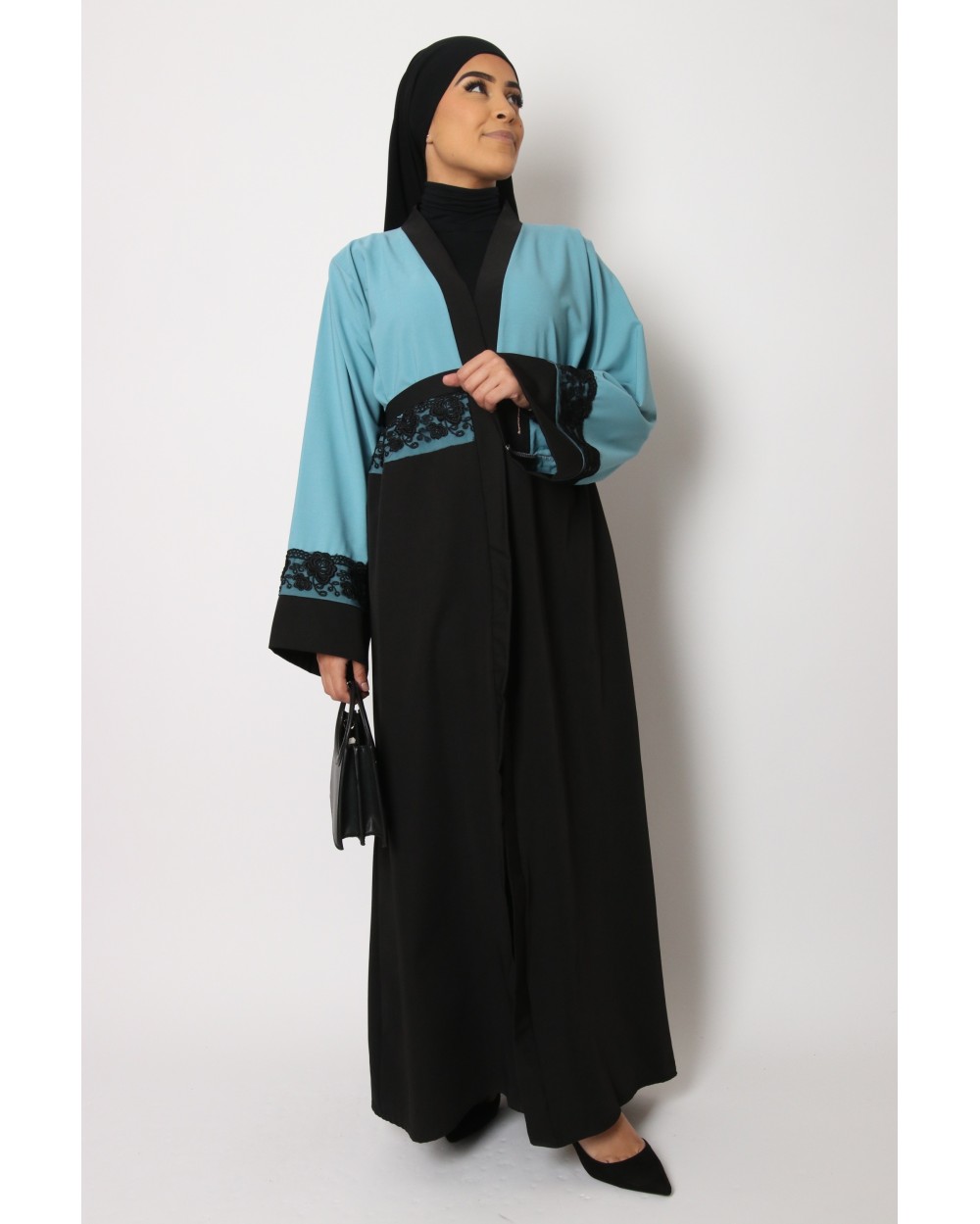 Mulan Black Lace Kimono