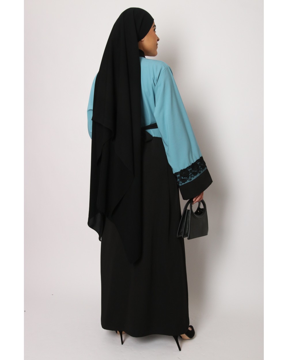 Mulan Black Lace Kimono