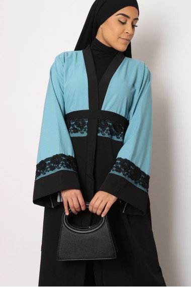 Kimono Mulan dentelle noire