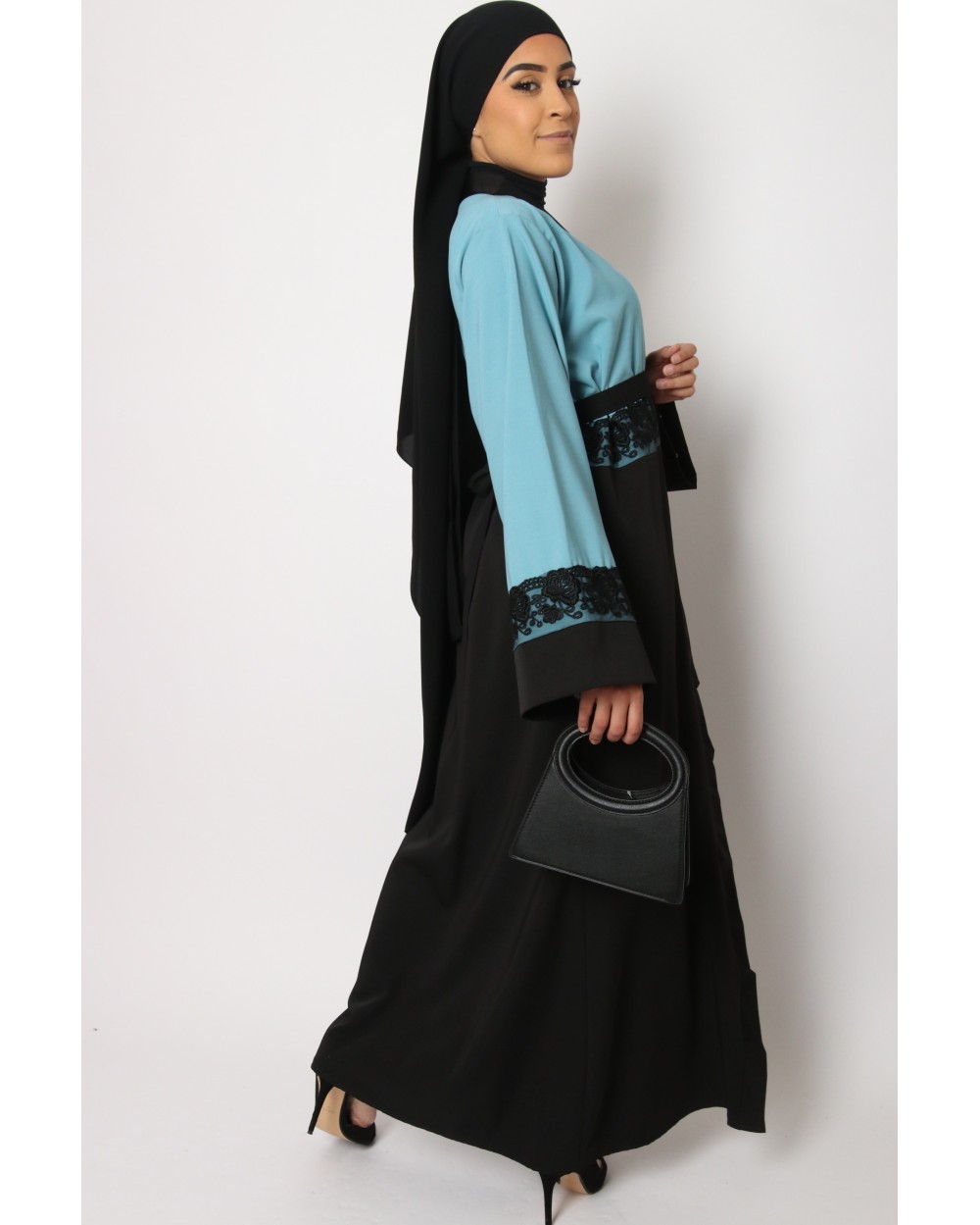 Mulan Black Lace Kimono