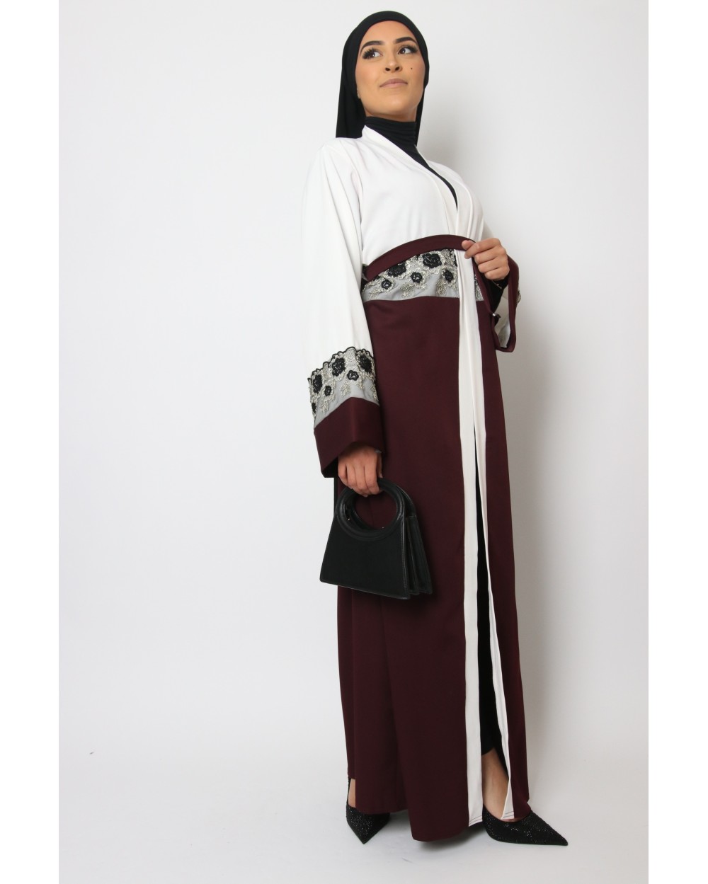 Kimono Mulan dentelle dorée