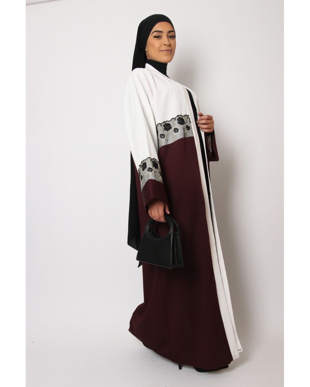 Kimono Mulan dentelle dorée