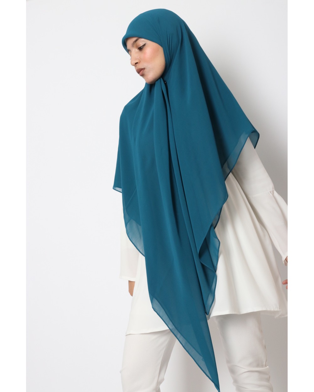Hijab mousseline carré Nissa 150cm