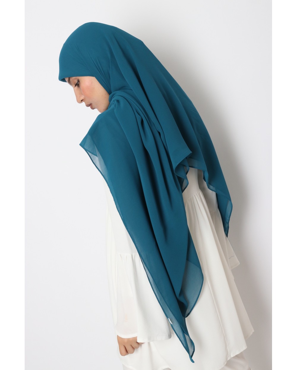 Hijab mousseline carré Nissa 150cm